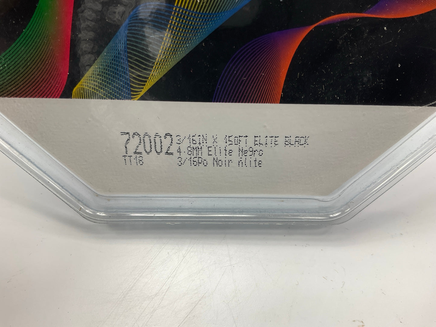 3M 72002 Pinstripe Striping Stripe Tape - Elite Black 3/16'' X 150 Feet