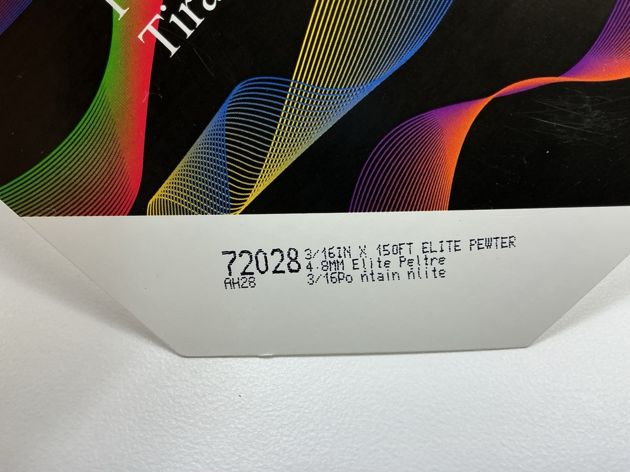 3M 72028 Pinstripe Striping Stripe Tape 3/16'' In X 150' Feet Long, Elite Pewter