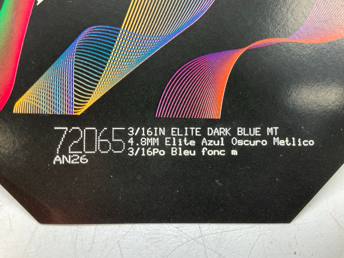 3M 72065 Scotchcal 3/16''x 150' Elite Dark Blue Metallic Striping Stripe Tape