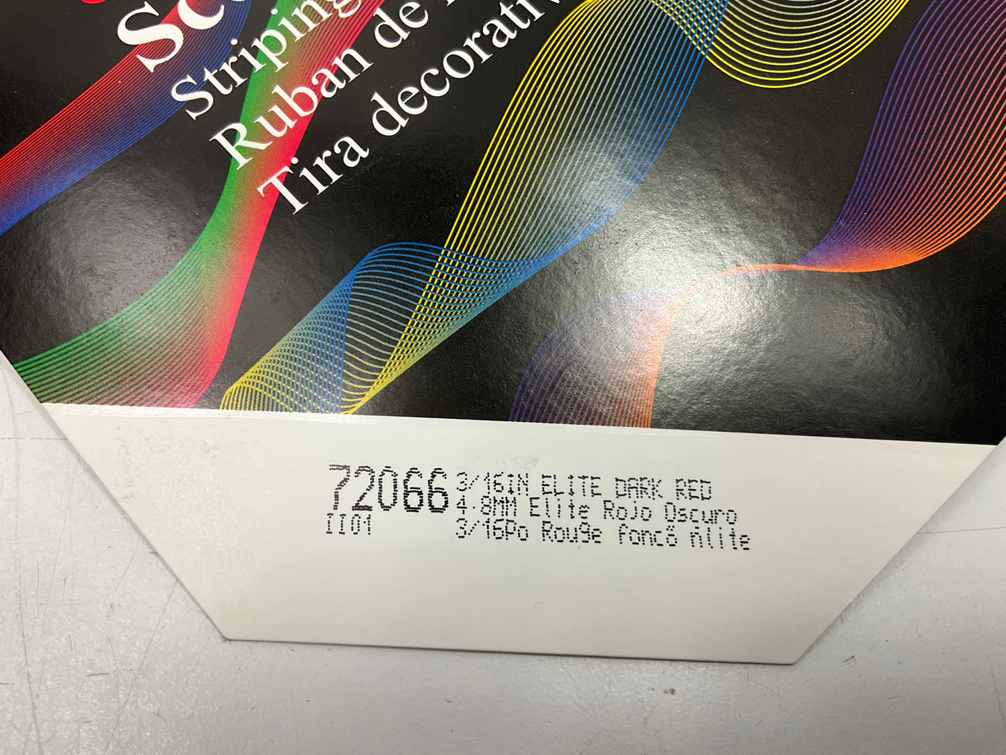 3M Scotchcal 72066 Dark Red Striping Automotive Stripe Tape 3/16'' X 150 Feet
