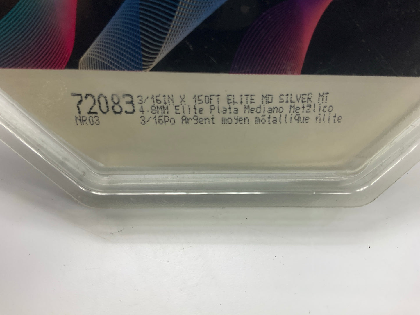 3M 72083 Pinstripe Striping Tape 3/16'' X 150ft Medium Silver Metallic