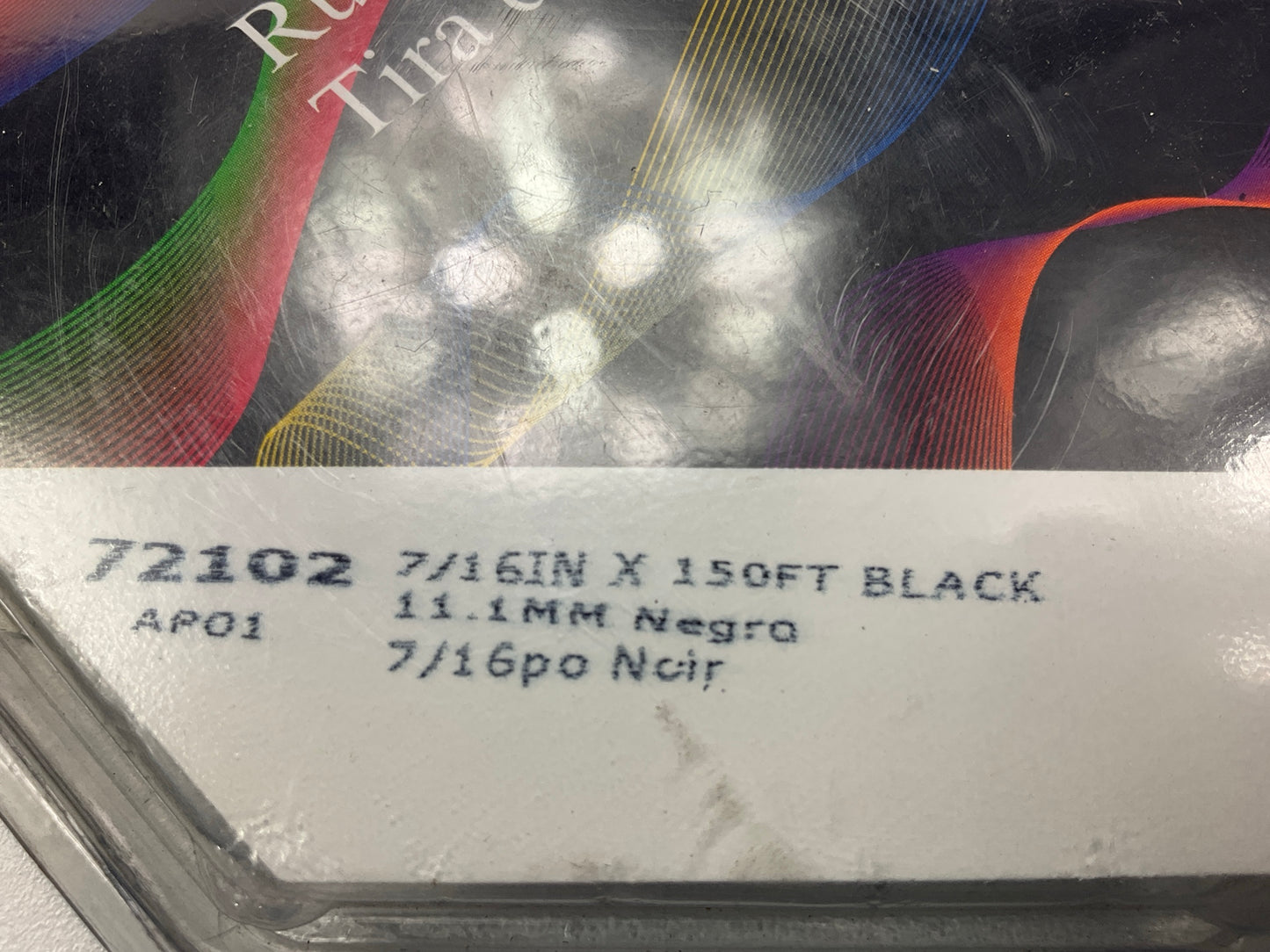3M 72102 Pinstripe Automotive Stripe Striping Tape 7/16'' X 150', Black