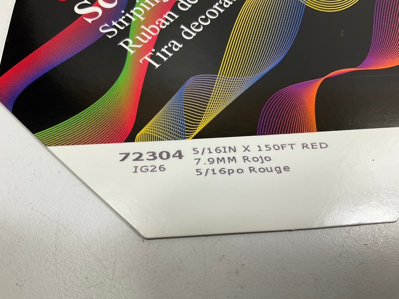 3M 72304 Scotchcal Striping Stripe Tape - Red 5/16 In X 150 Feet