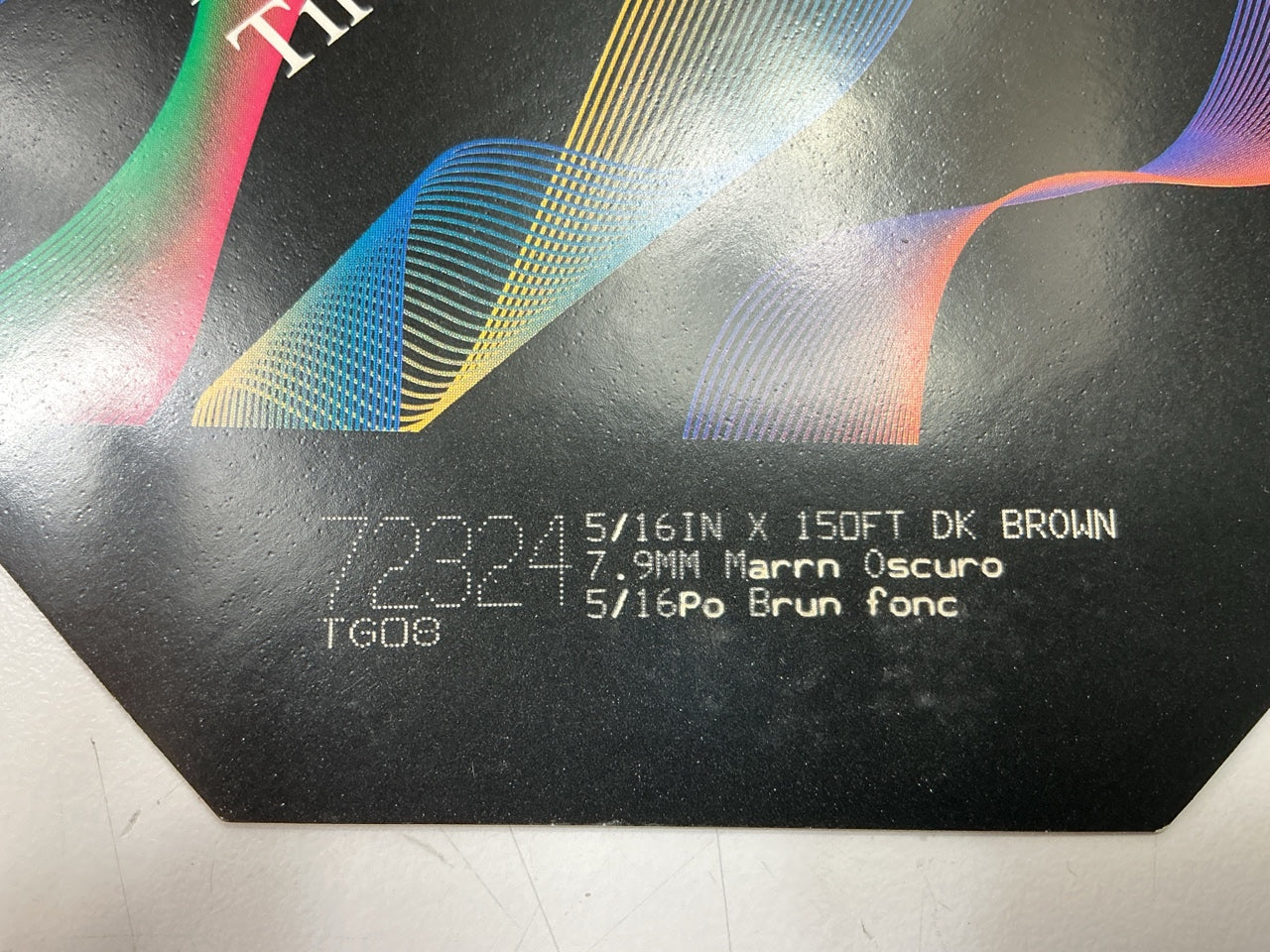 3M 72324 Pinstripe Striping Tape 5/16'' X 150' DARK BROWN Stripe Tape