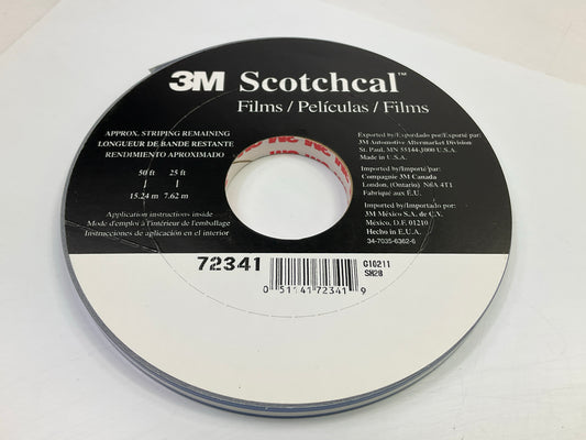 3M 72341 Pinstripe Auto Stripe Striping Tape, 5/16'' X 150 Feet, Azure Blue