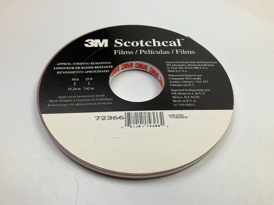 3M 72366 Pinstripe Striping Tape Scotchcal 5/16'' X 150 Feet, Dark Red