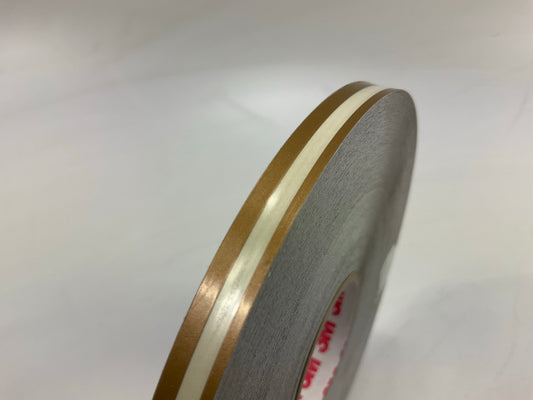 3M 72399 Double Pinstripe Striping Tape 5/16'' X 150' Bright Gold Scotchcal