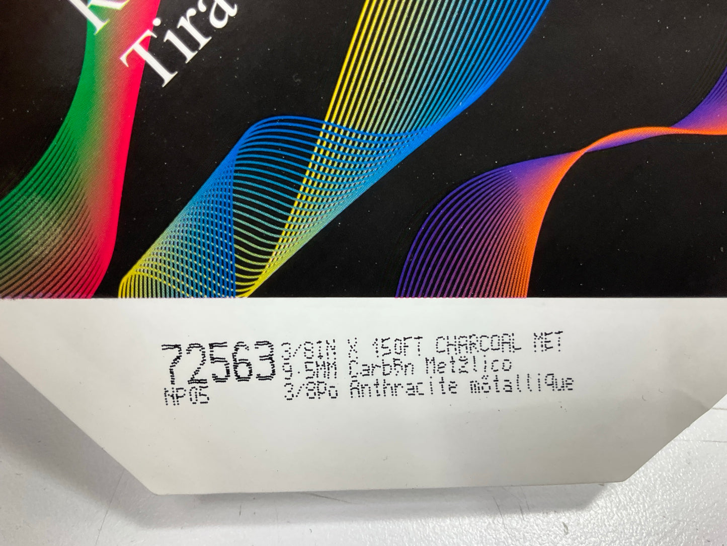3M Scotchcal 72563 Charcoal Metallic Striping Automotive Stripe Tape 3/8'' X 150'
