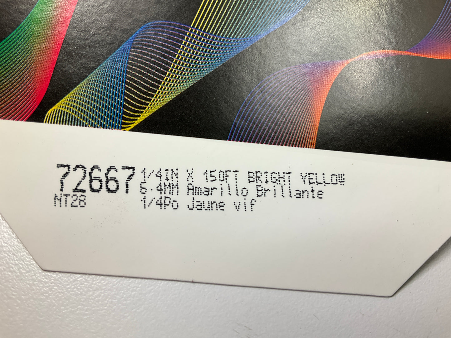 3M 72667 Pinstripe Striping Tape 1/4'' X 150' Bright Yellow Scotchcal Stripe Tape