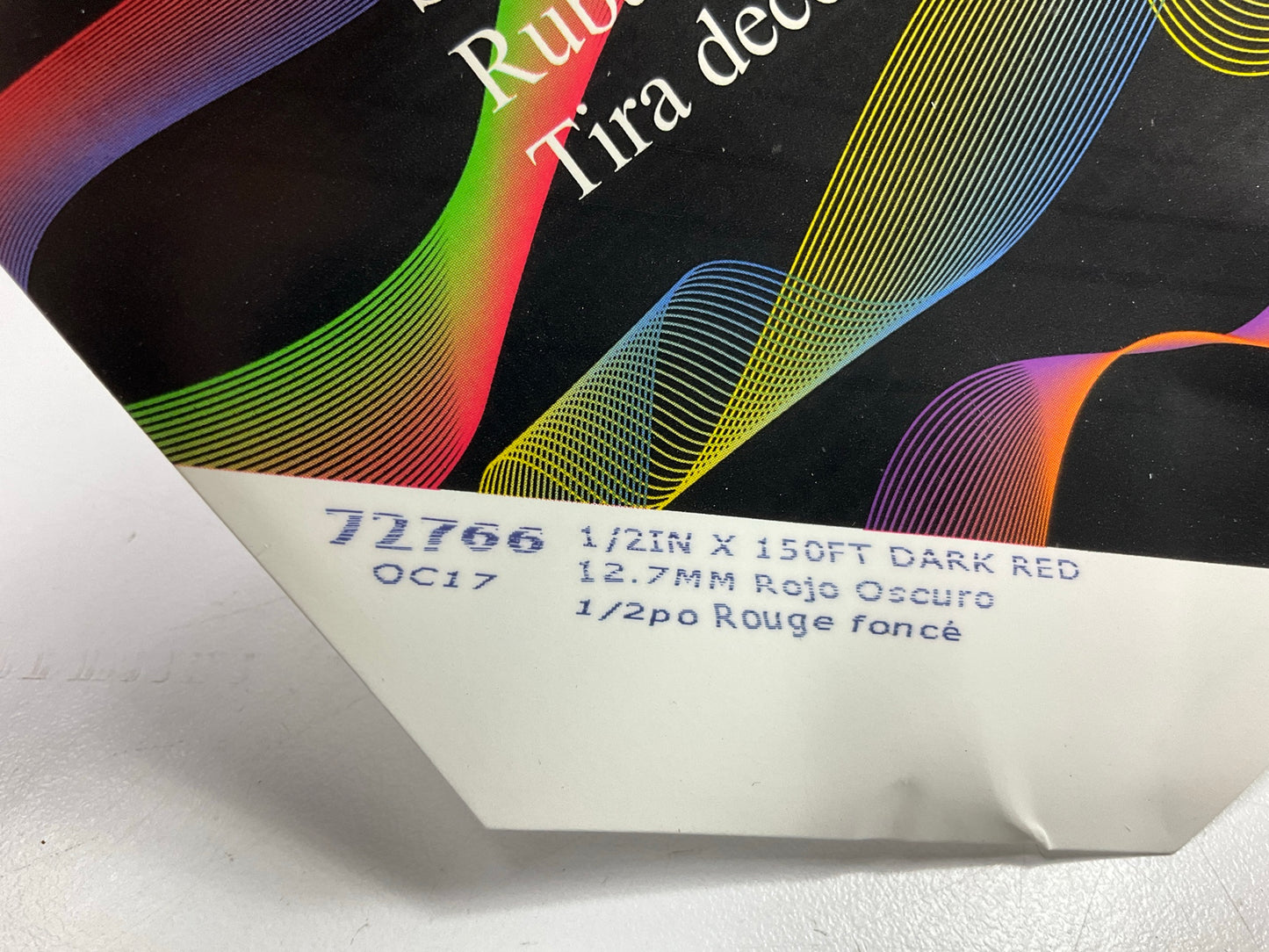 3M 72766 Right Pinstripe Striping Tape - 1/2'' X 150 Feet, Dark Red