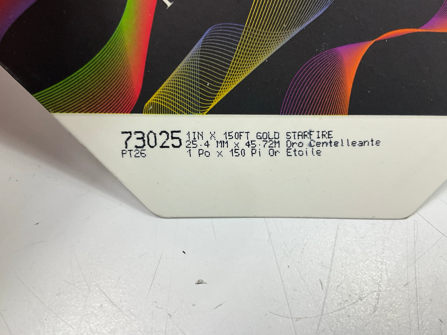 3M 73025 Pinstripe Striping Tape, 1 In X 150 Feet Gold Starfire Auto Stripe Tape