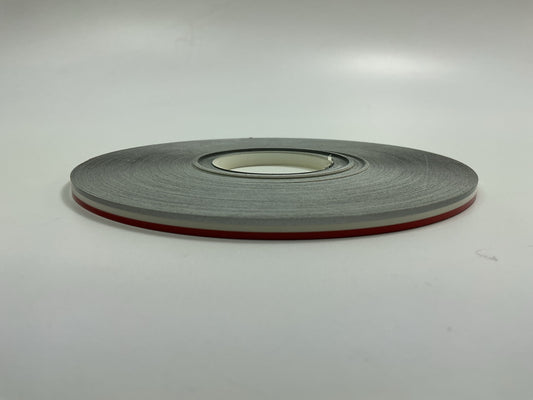 3M 74807 Pinstripe Striping Tape 3/16 In X 150 Feet, Elite Silver/Tomato Red