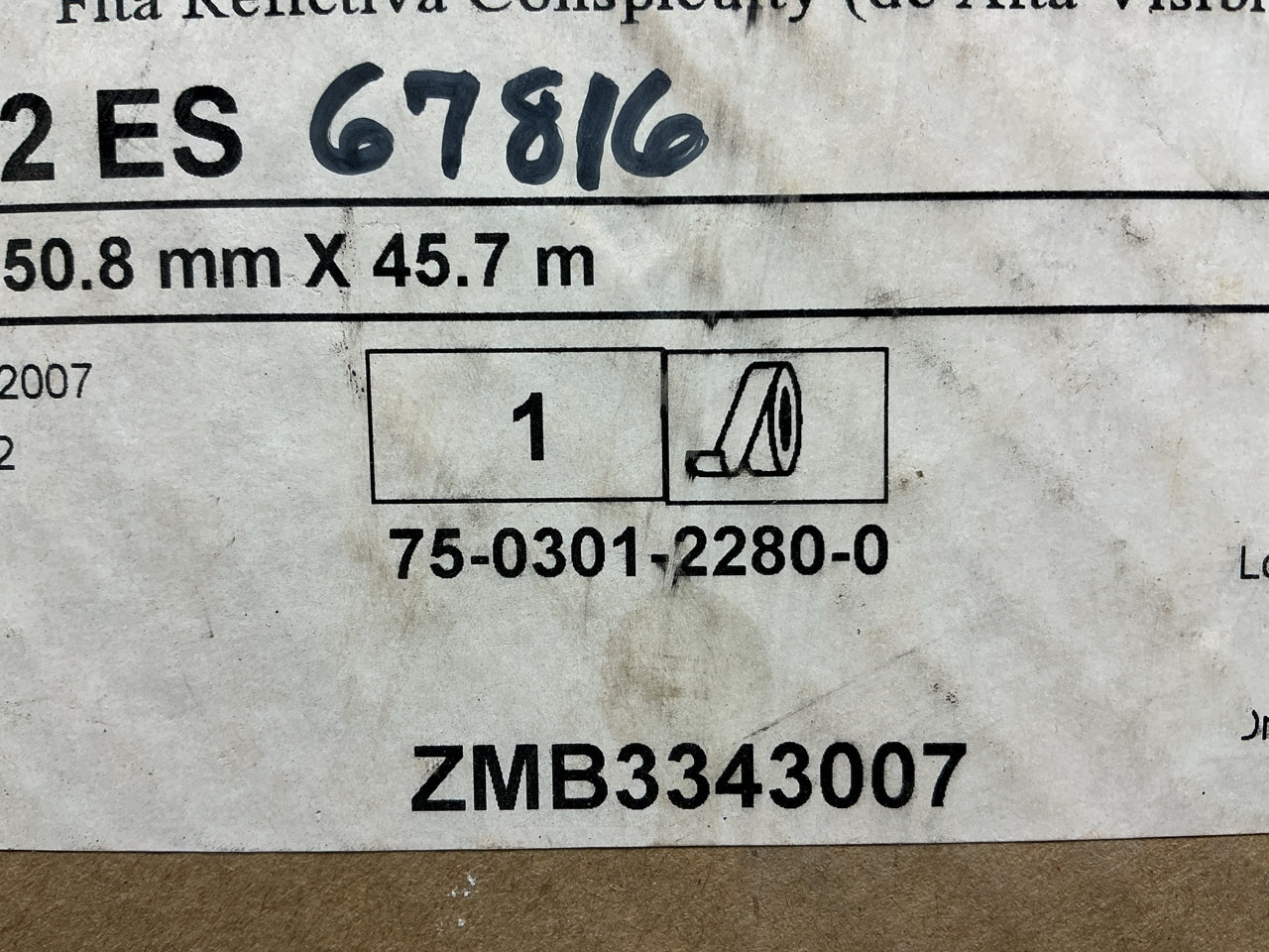 3M 75-0301-2280 Diamond Grade RED Conspicuity Marking 983-72 ES Red Trailer Tape