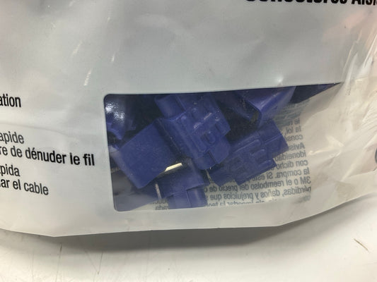 3M 801 Scotchlok Blue Quick Splice Connectors, 14-18 Gauge (50 Pack)
