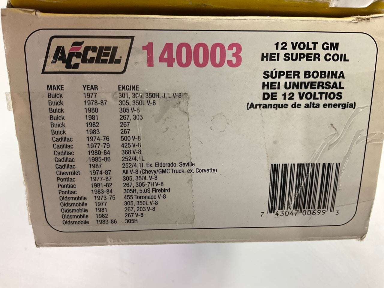MISSING HARDWARE - Accel 140003 HEI Super Ignition Coil