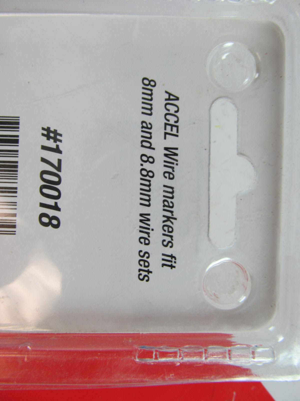 Accel 170018 Ignition Spark Plug Wire Set Markers - 8mm To 8.8mm