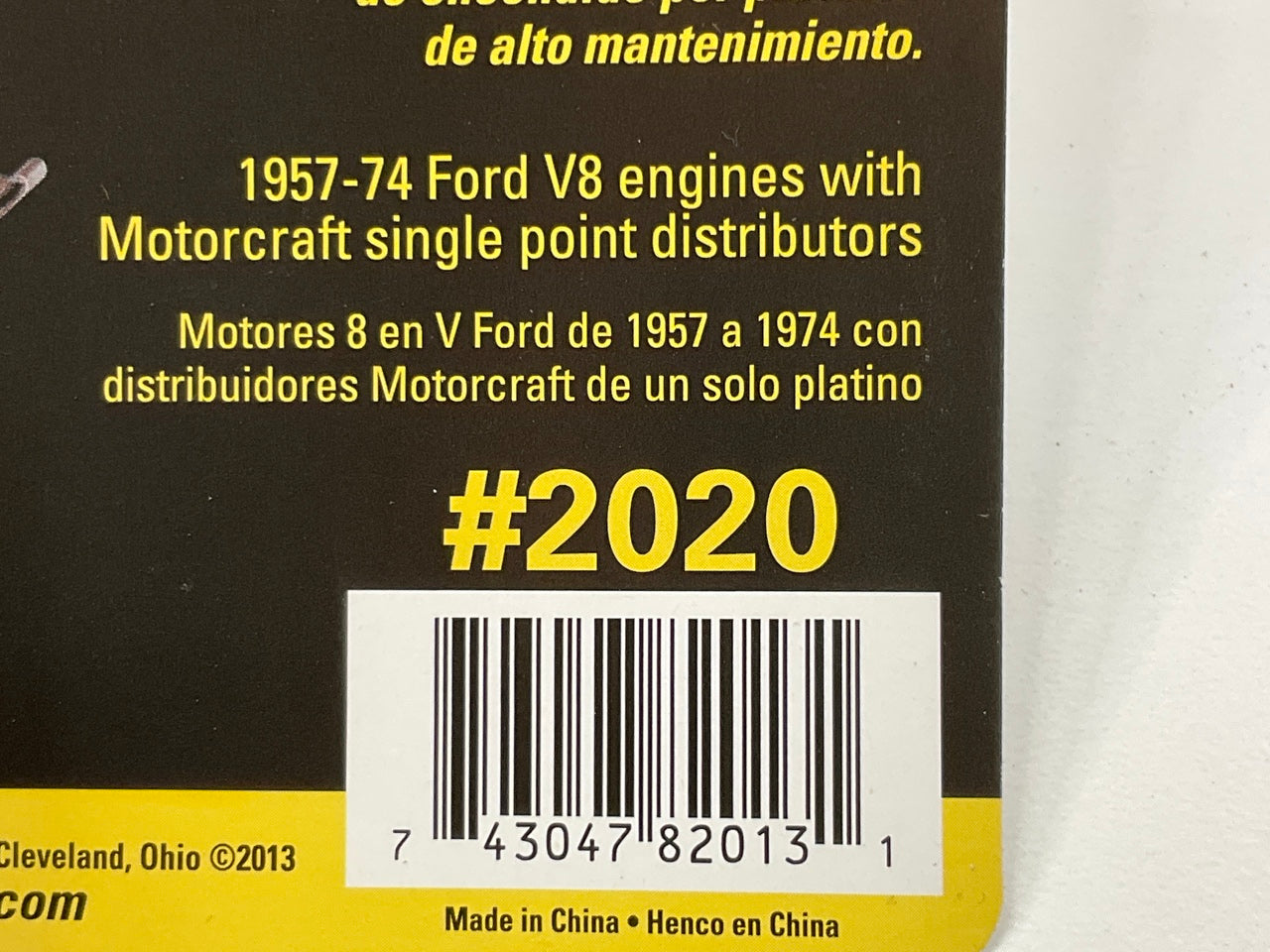 ACCEL 2020 Points Eliminator Ignition Kit Ford Motorcraft Points Distributors