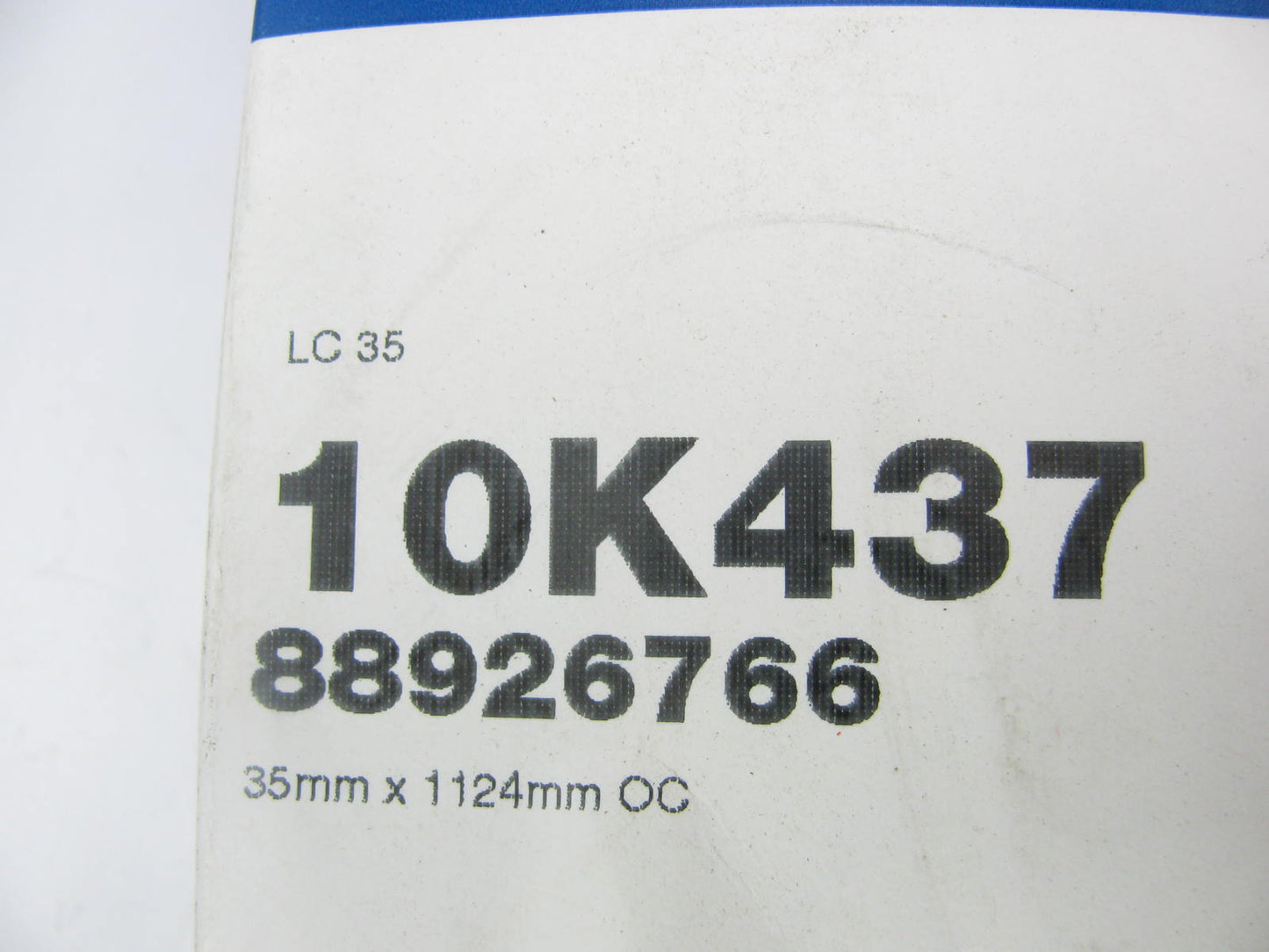 Acdelco 10K437 Serpentine Belt - 1.367'' X 44.25'' - 10 Ribs