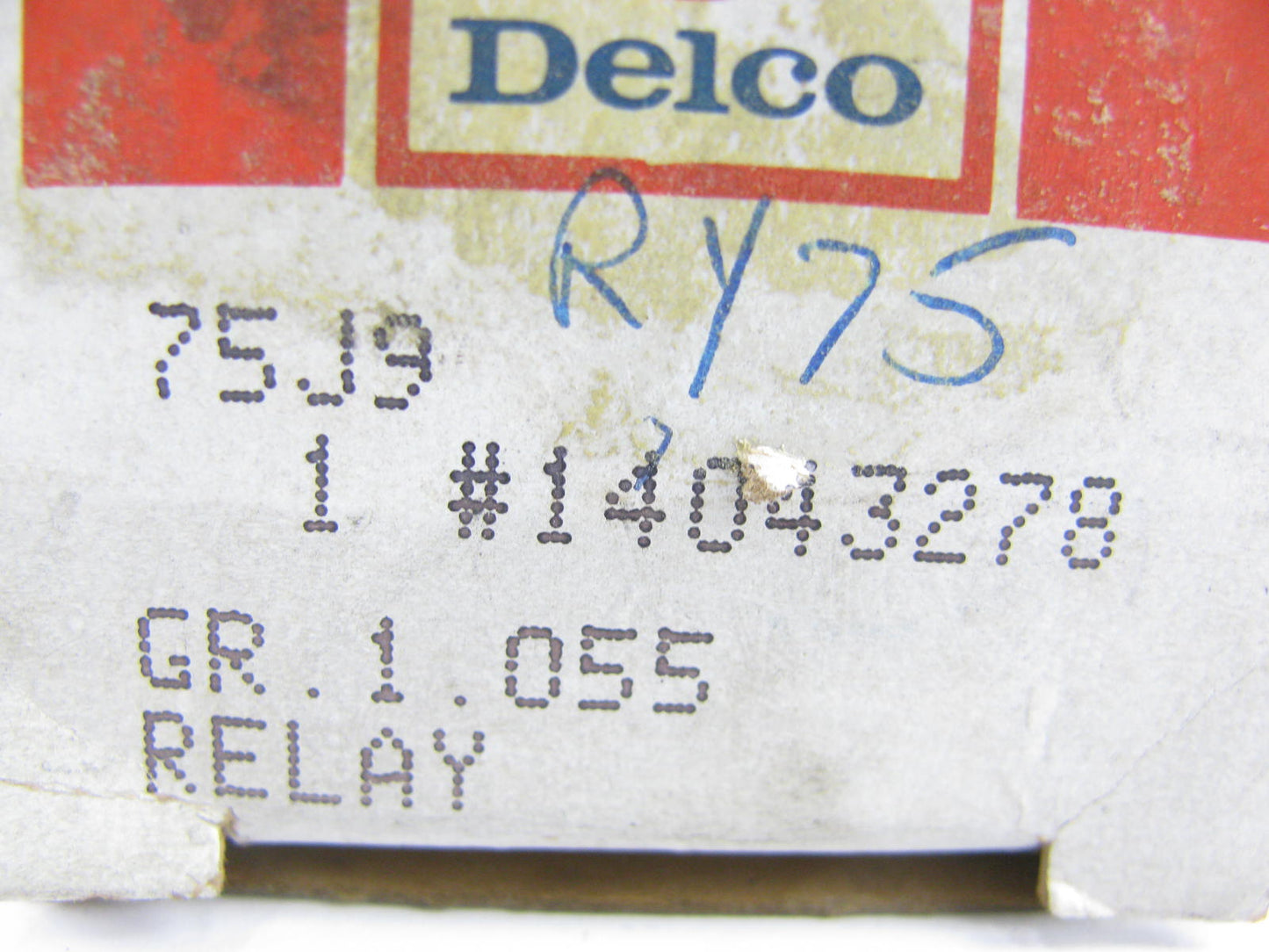 Acdelco 14043278 Fuel Evaporation Control Relay - 1R1340 561704 561796 RY75