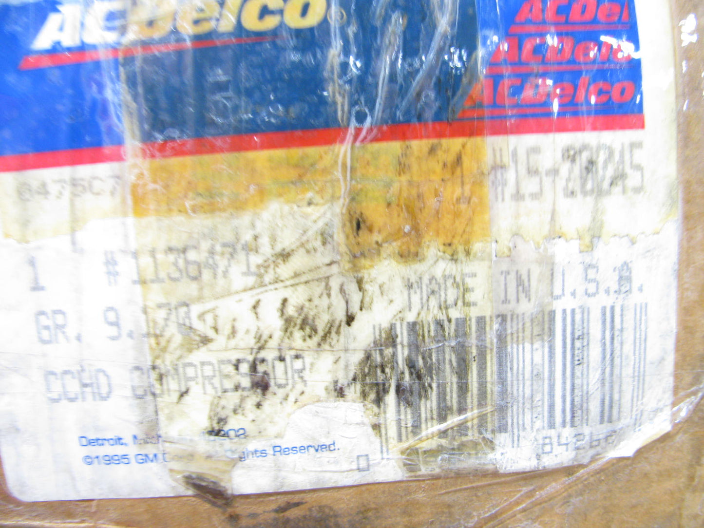 Acdelco 15-20245 A/C Compressor