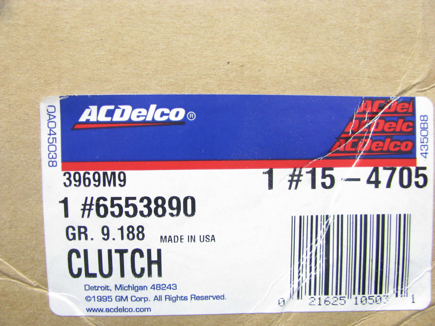 Acdelco 15-4705 A/C Compressor Clutch Plate For 97-01 Cadillac Catera