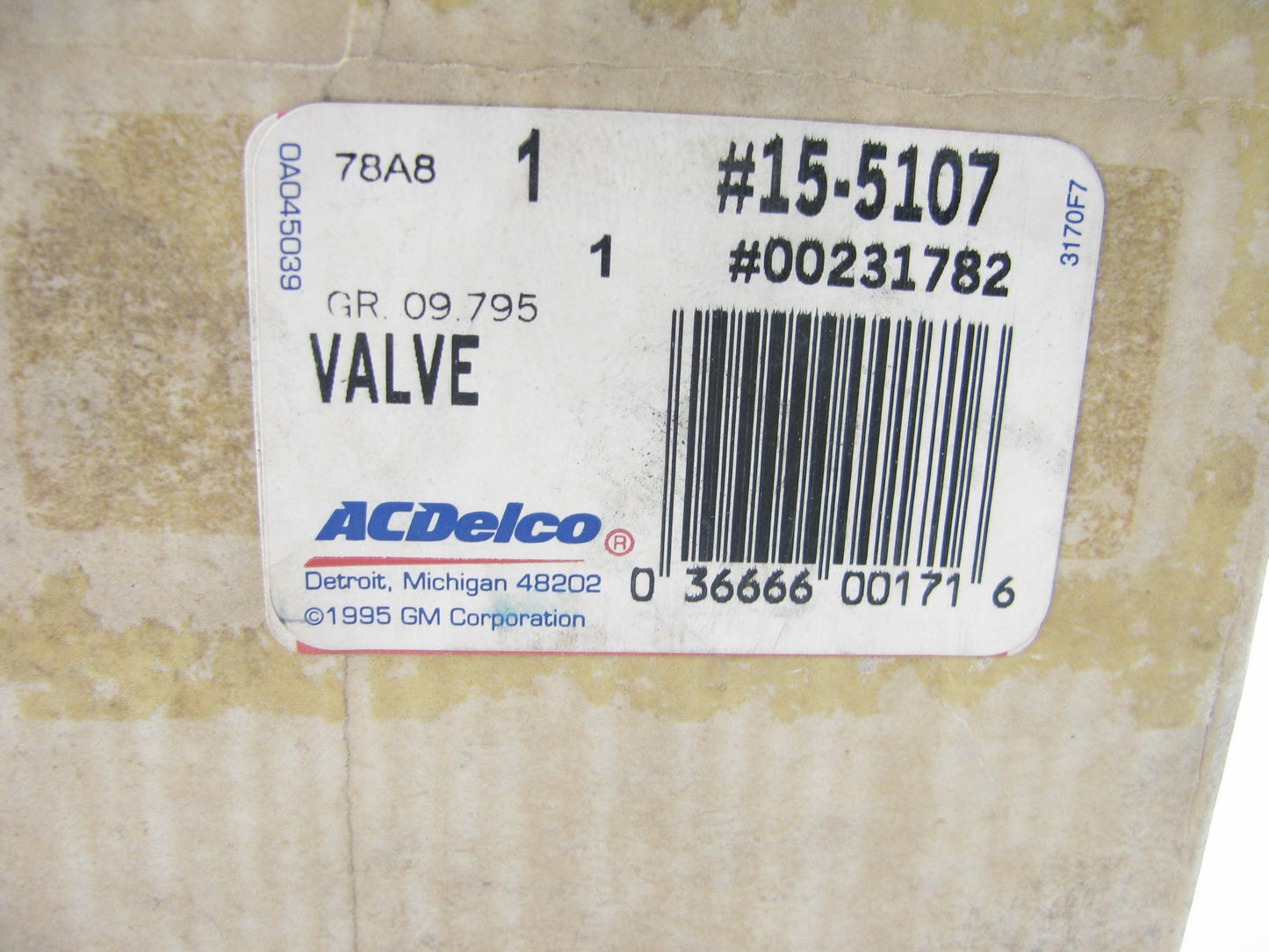 NEW GENUINE OEM GM Acdelco 15-5107 HVAC Heater Control Valve RANCO TYPE H25