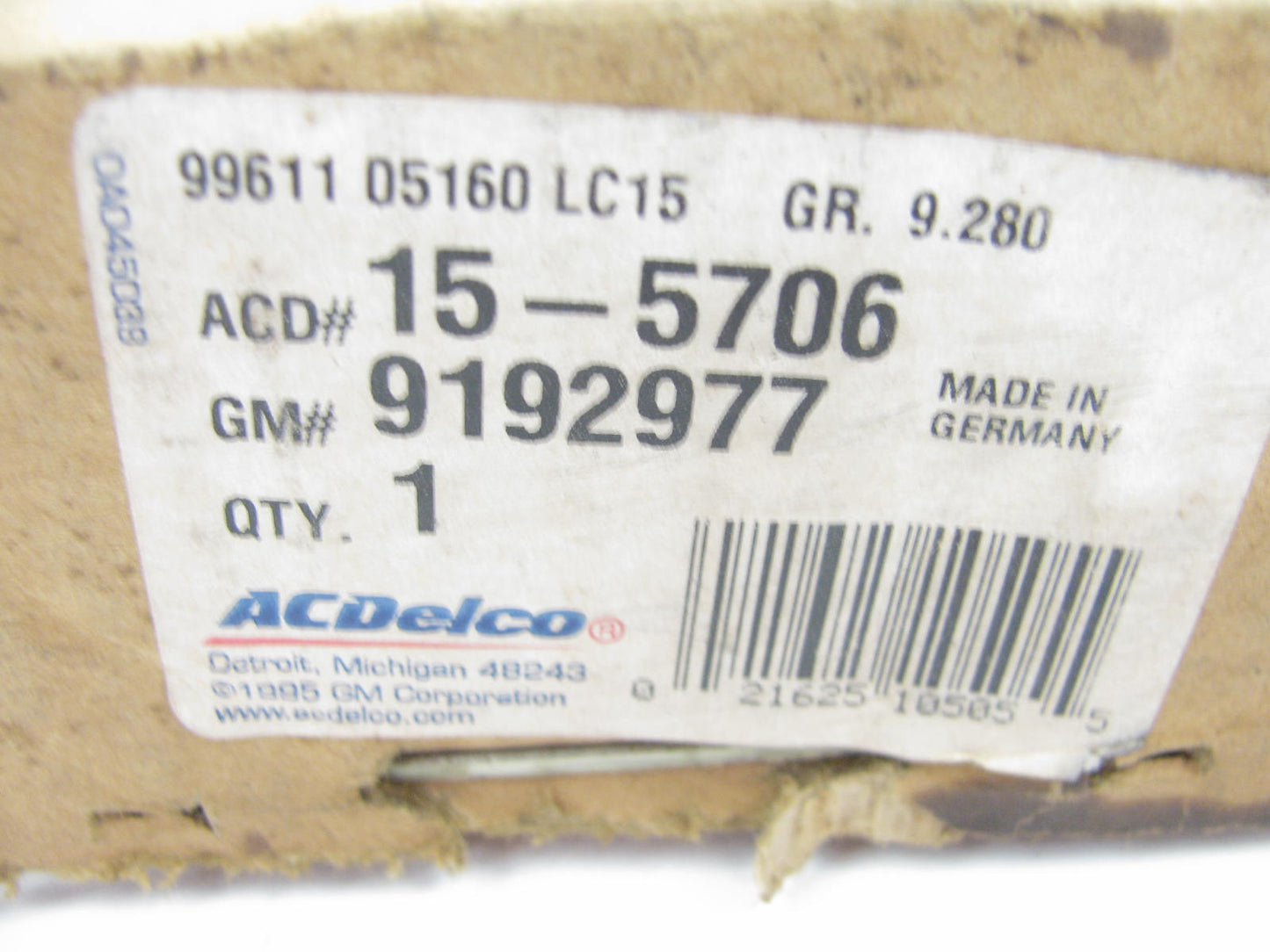 NEW Acdelco 15-5706 HVAC Control Vacuum Control Valve For 1997-01 Catera