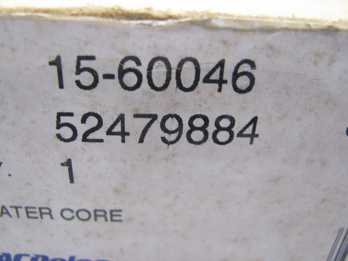 Acdelco 15-60046 HVAC Heater Core - OEM GM # 52479884