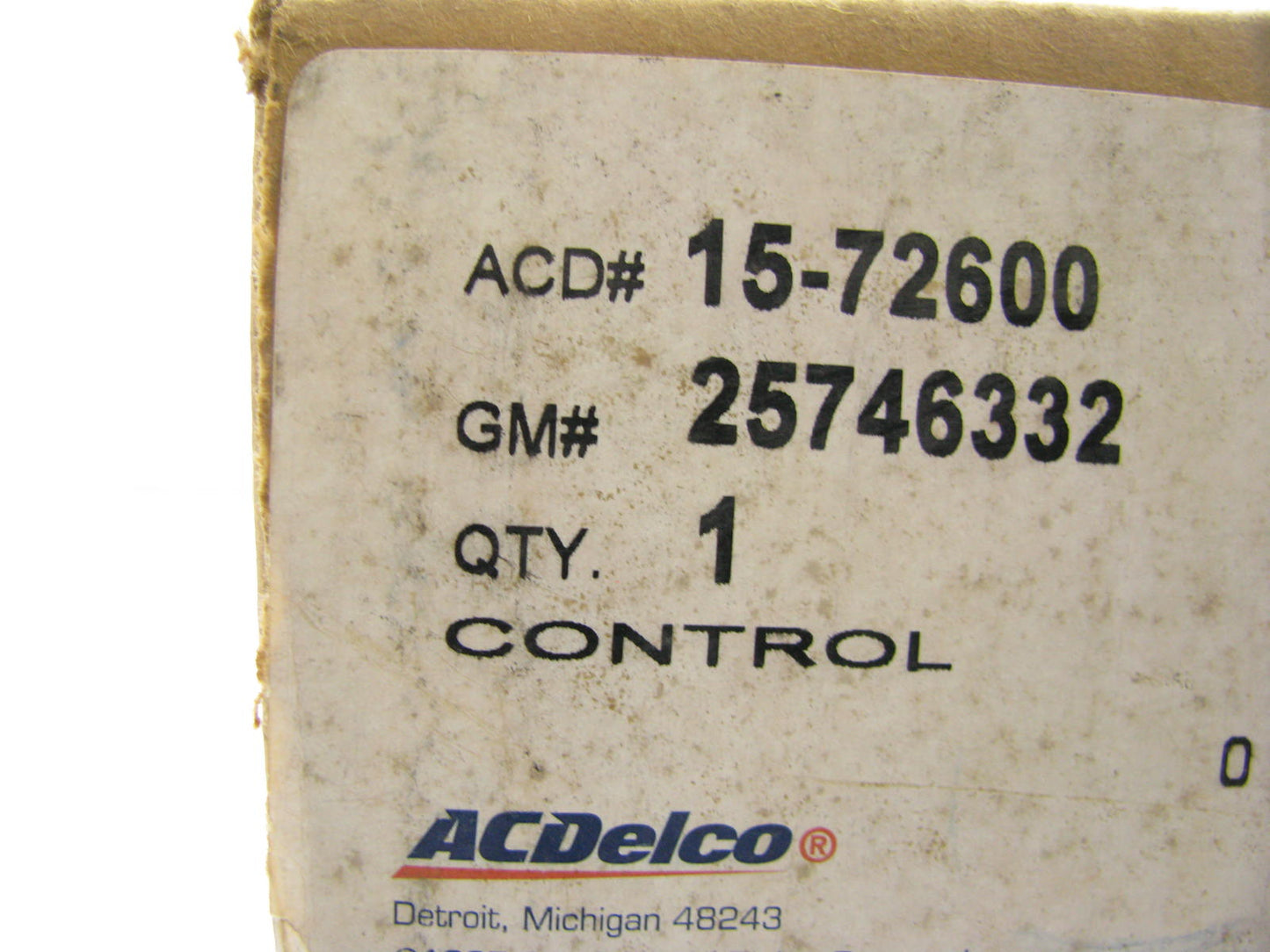 Acdelco 15-72600 HVAC Temperature Control Panel For 2000-2005 Cadillac DeVille