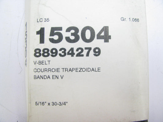 Acdelco 15304 Accessory Drive Belt - 0.44'' X 30.625'' - 36 Degree