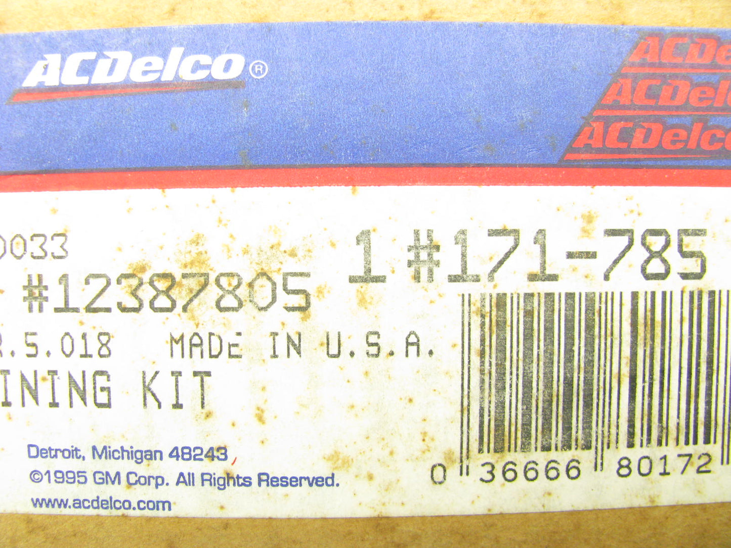 Acdelco 171-785 Rear Disc Brake Pad Set 1995-2002 Topkick Kodiak