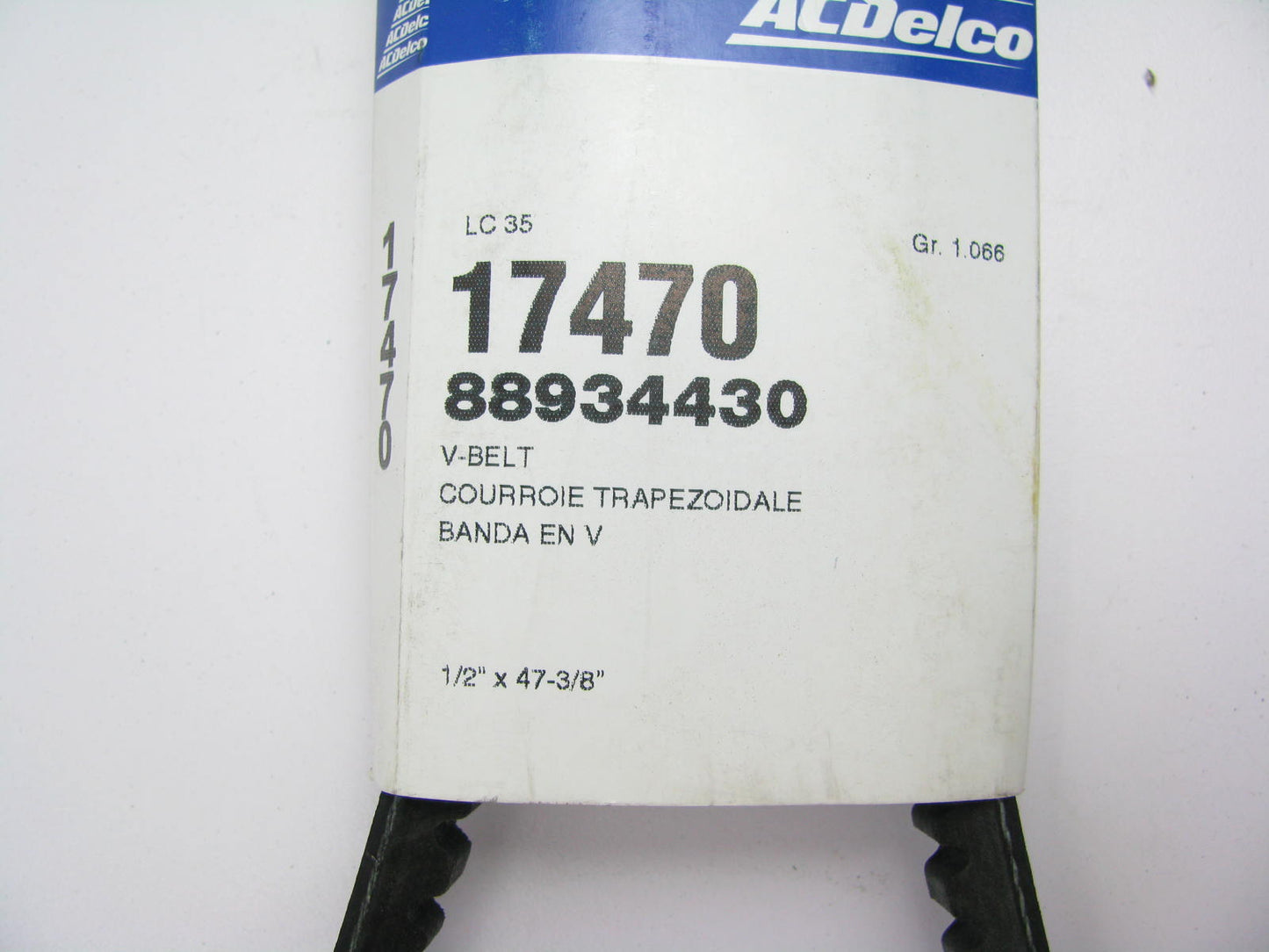 Acdelco 17470 Accessory Drive Belt - 0.53'' X 47.00'' - 36 Degree