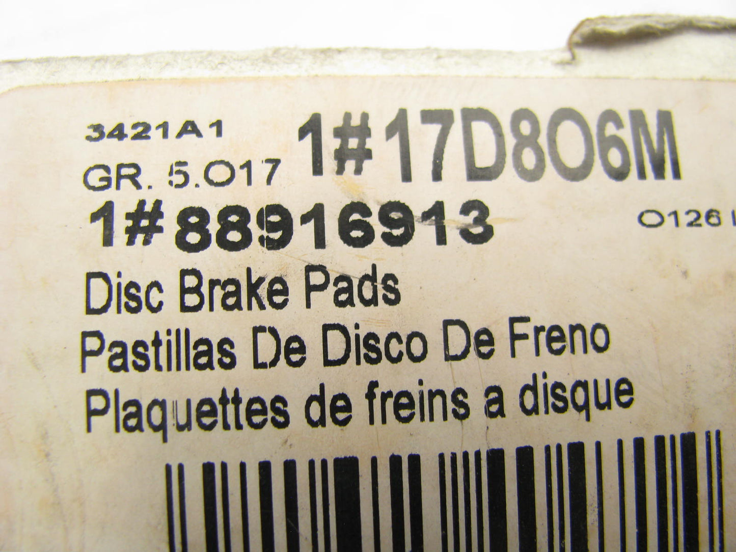 Acdelco 17D806M REAR Brake Pads