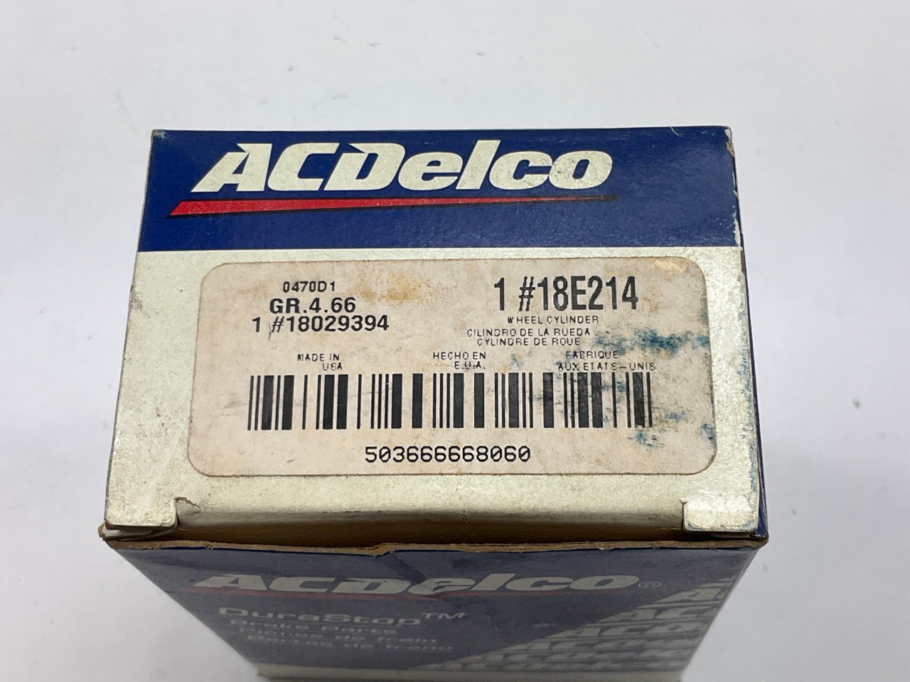 NEW GENUINE Acdelco 18E214 REAR RIGHT Drum Brake Wheel Cylinder 18029394