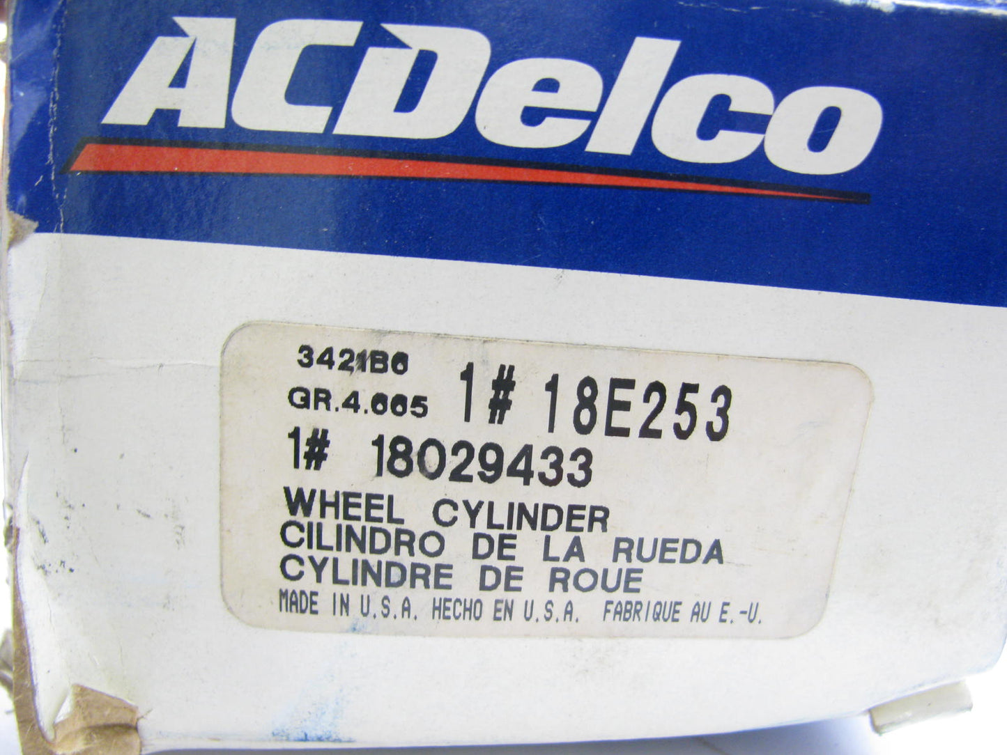 Acdelco 18E253 FRONT RIGHT LOWER Drum Brake Wheel Cylinder 1980-1982 B60 B6000