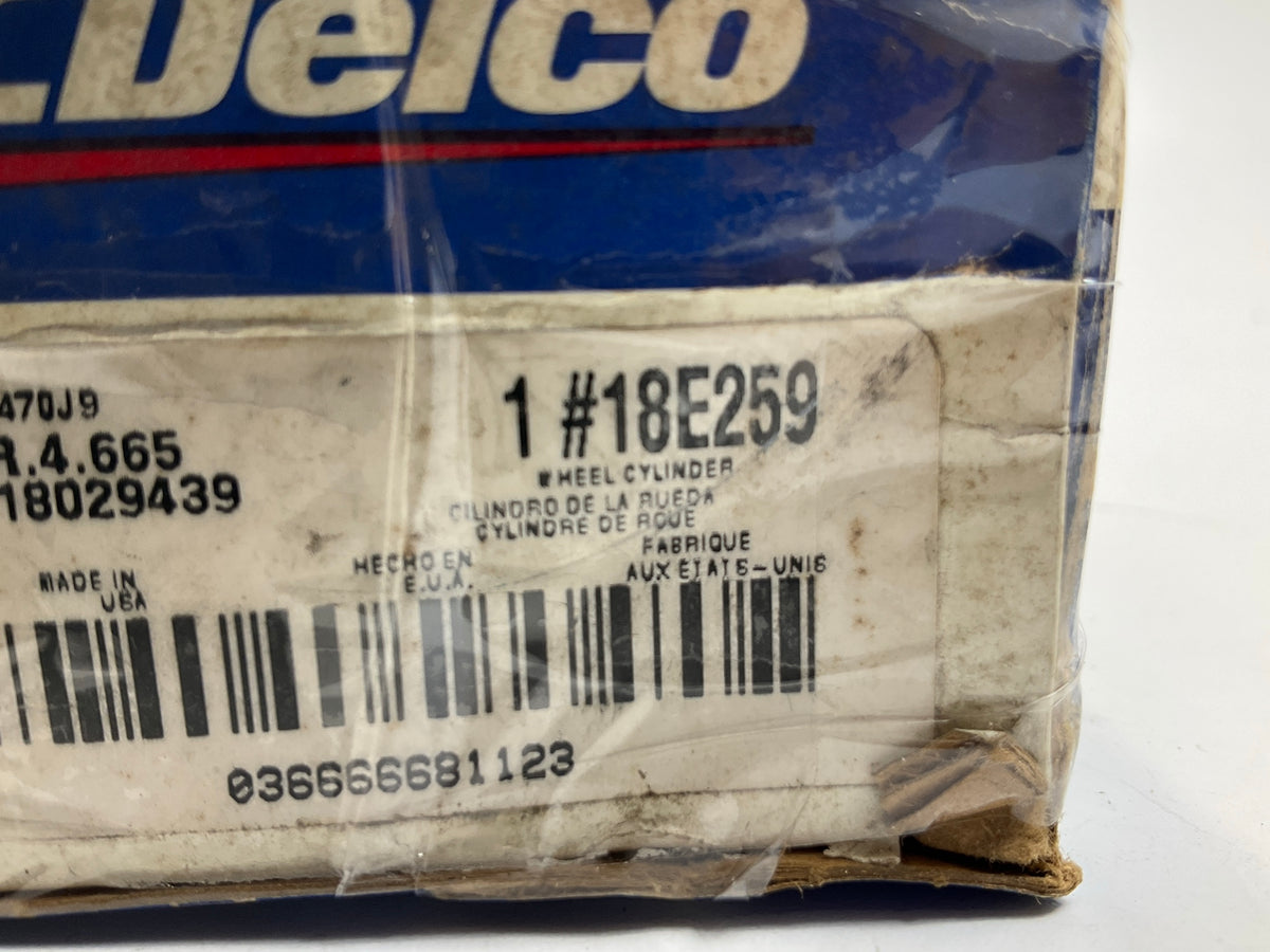 Acdelco 18E259 Rear Drum Brake Wheel Cylinder 87-90 Pulsar NX, 86-90 Sentra