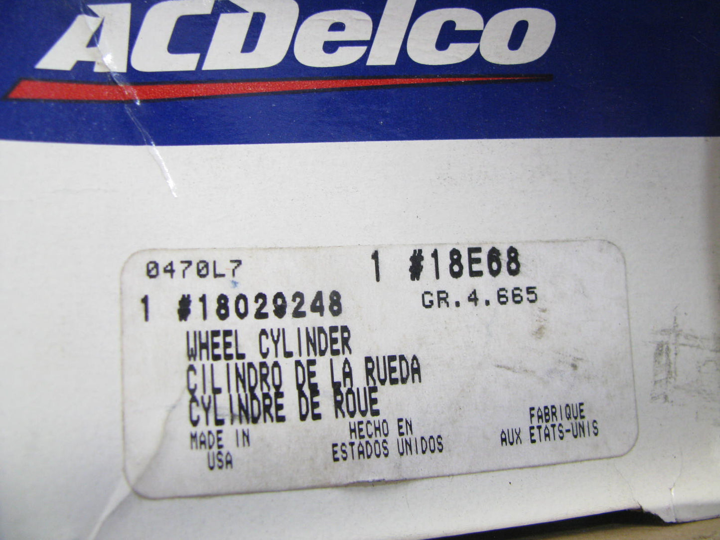 Acdelco 18E68 Rear Lower Drum Brake Wheel Cylinder For 1975-1977 Ford P-500