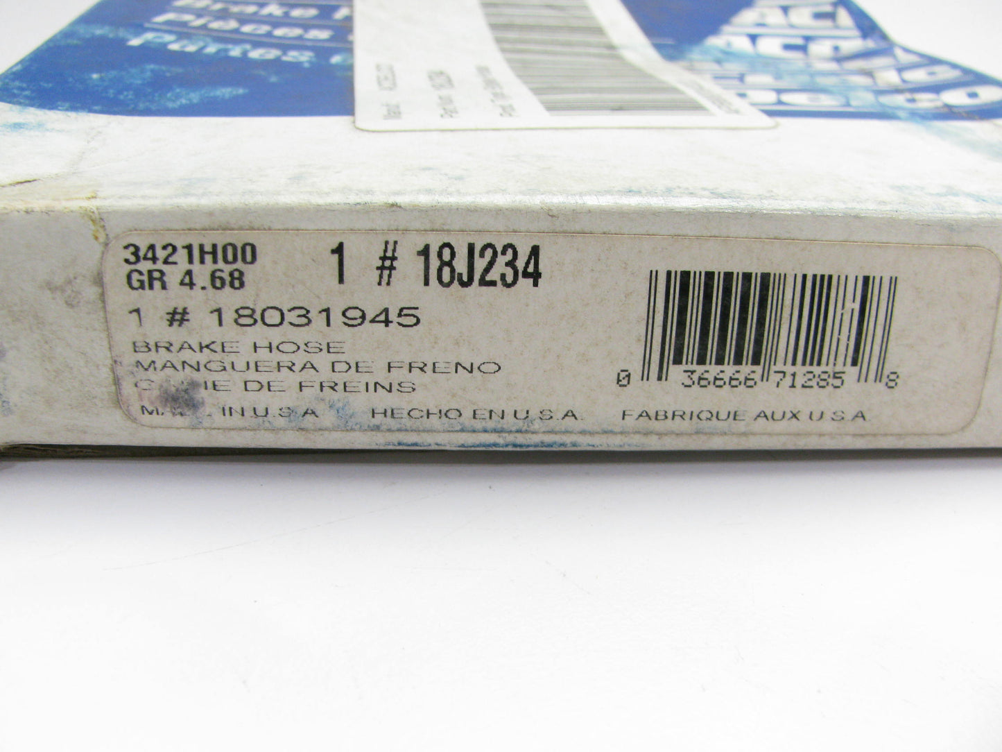 Acdelco 18J234 FRONT LEFT Brake Hose For 1981-1991 Ford E-250 E-350 Econoline