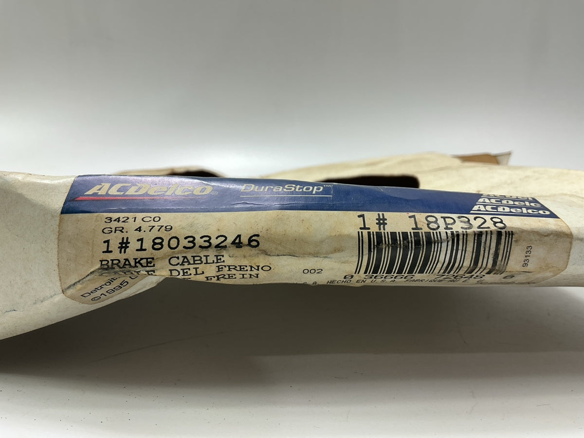 Acdelco 18P328 Rear Right Parking Brake Cable 83-91 S10, 83-90 S15, 91 Sonoma