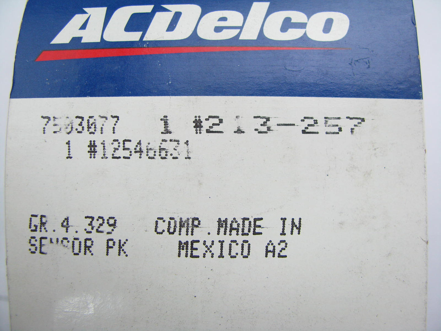 Acdelco 213-257 Vehicle Speed Sensor 1990-2002 Chevrolet GMC C7500 5-Speed Trans