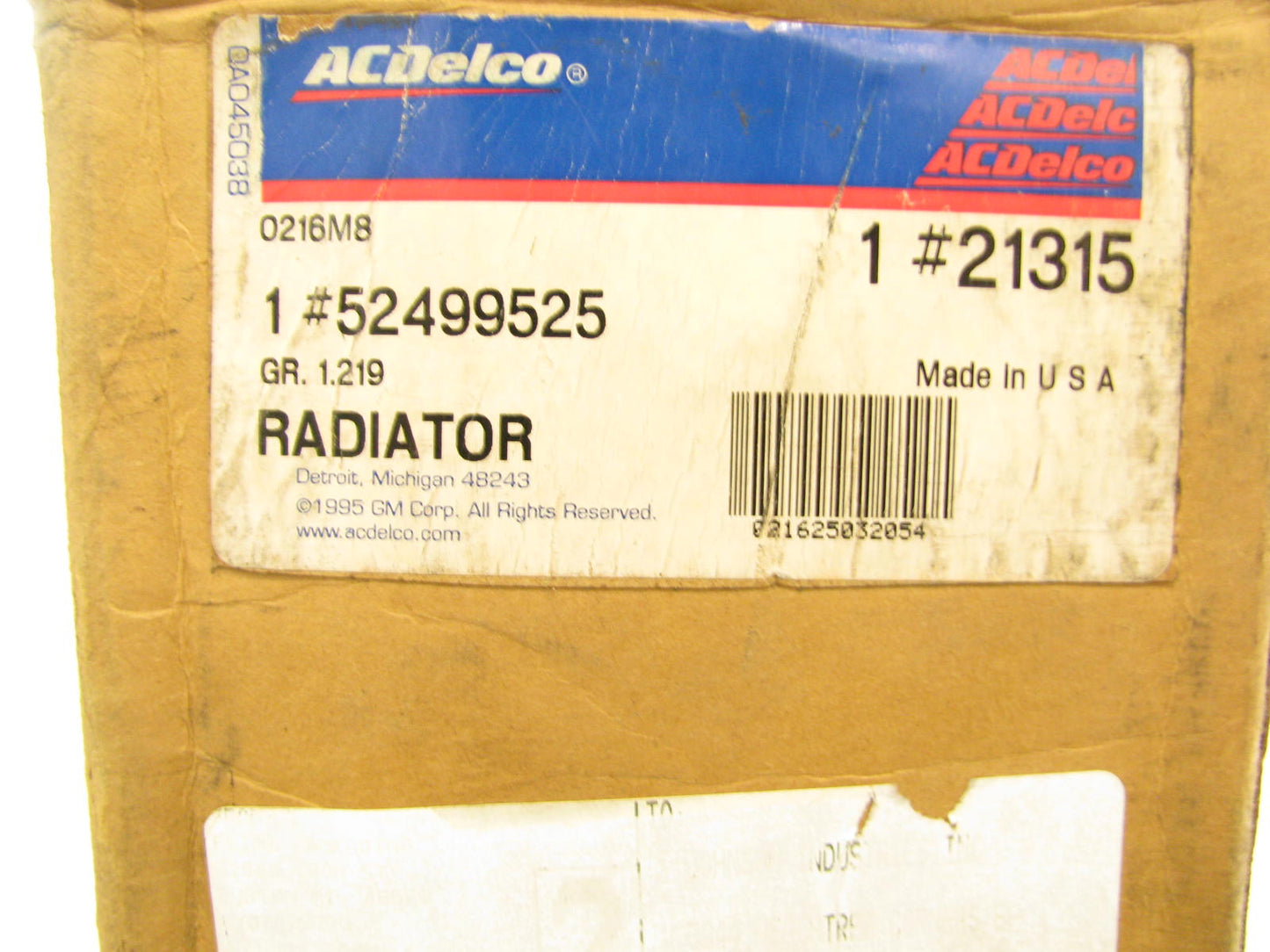 Acdelco 21315 2-Row Radiator Assembly For 1997-1999 Ford Explorer 4.0L V6