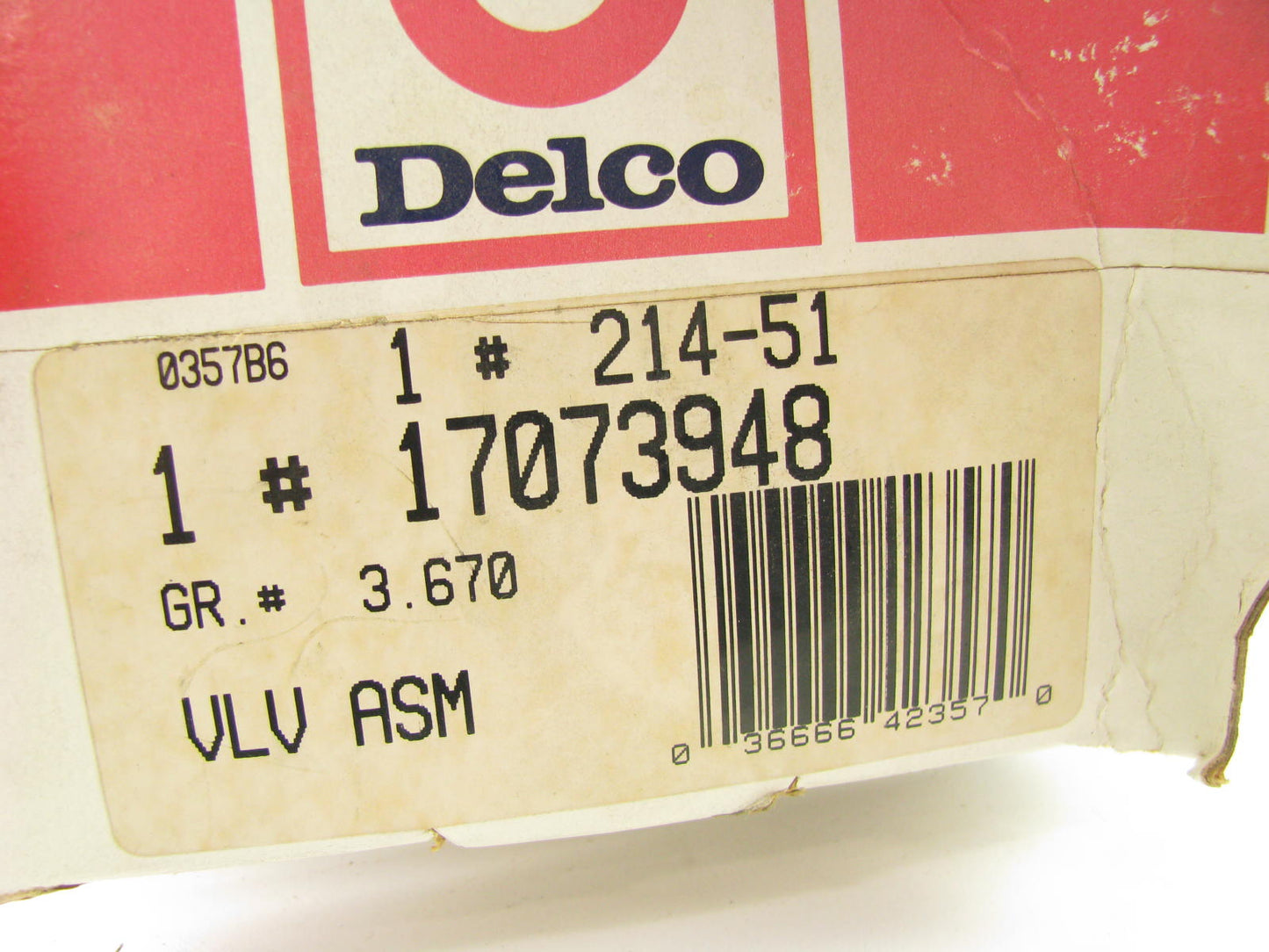 Acdelco 214-51 Secondary Air Injection Control Valve For 1983 GM 2.8L-V6