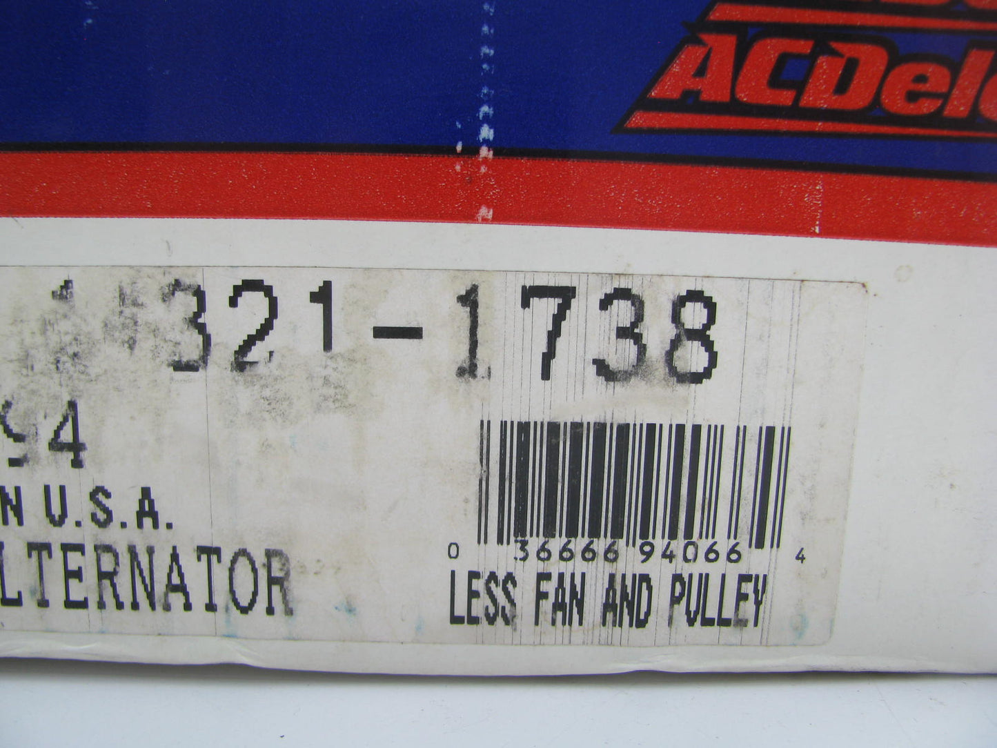 REMAN Acdelco 231-1738 Alternator OEM For 86-90 GM 5.7L 6.2L 7.4L 350 379 454