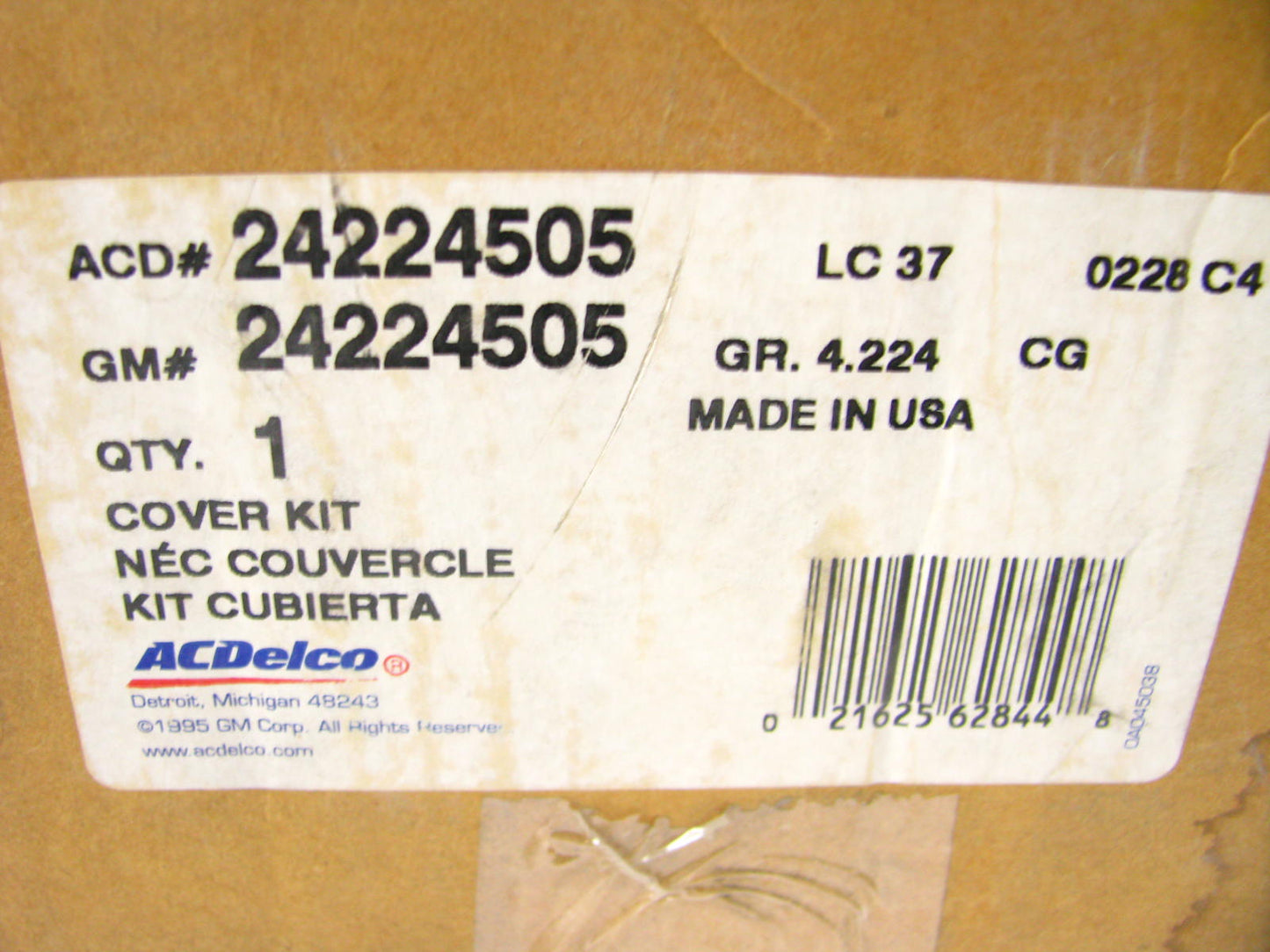 New Genuine OEM Auto Trans Fluid Pump Cover ACDelco GM 24224505