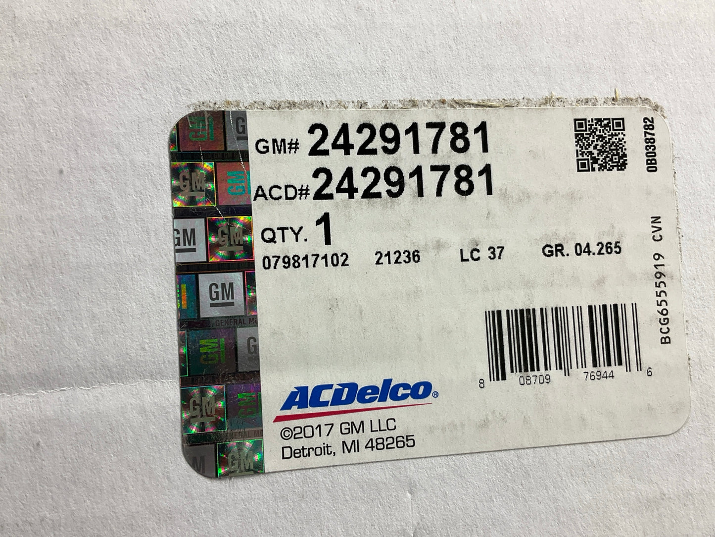 (2) Acdelco 24291781 Automatic Transmission Valve Body Channel Plate 8L90
