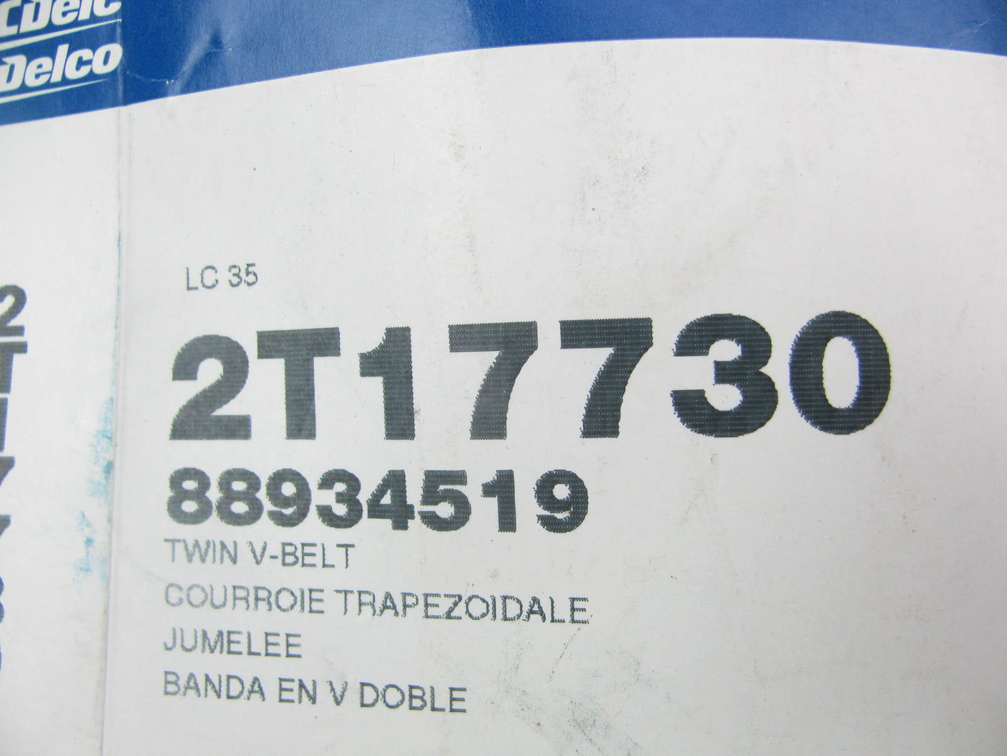 Acdelco 2T17730 Banded Accessory Drive Belt - 1.125'' X 72.50'' - 2 Strands