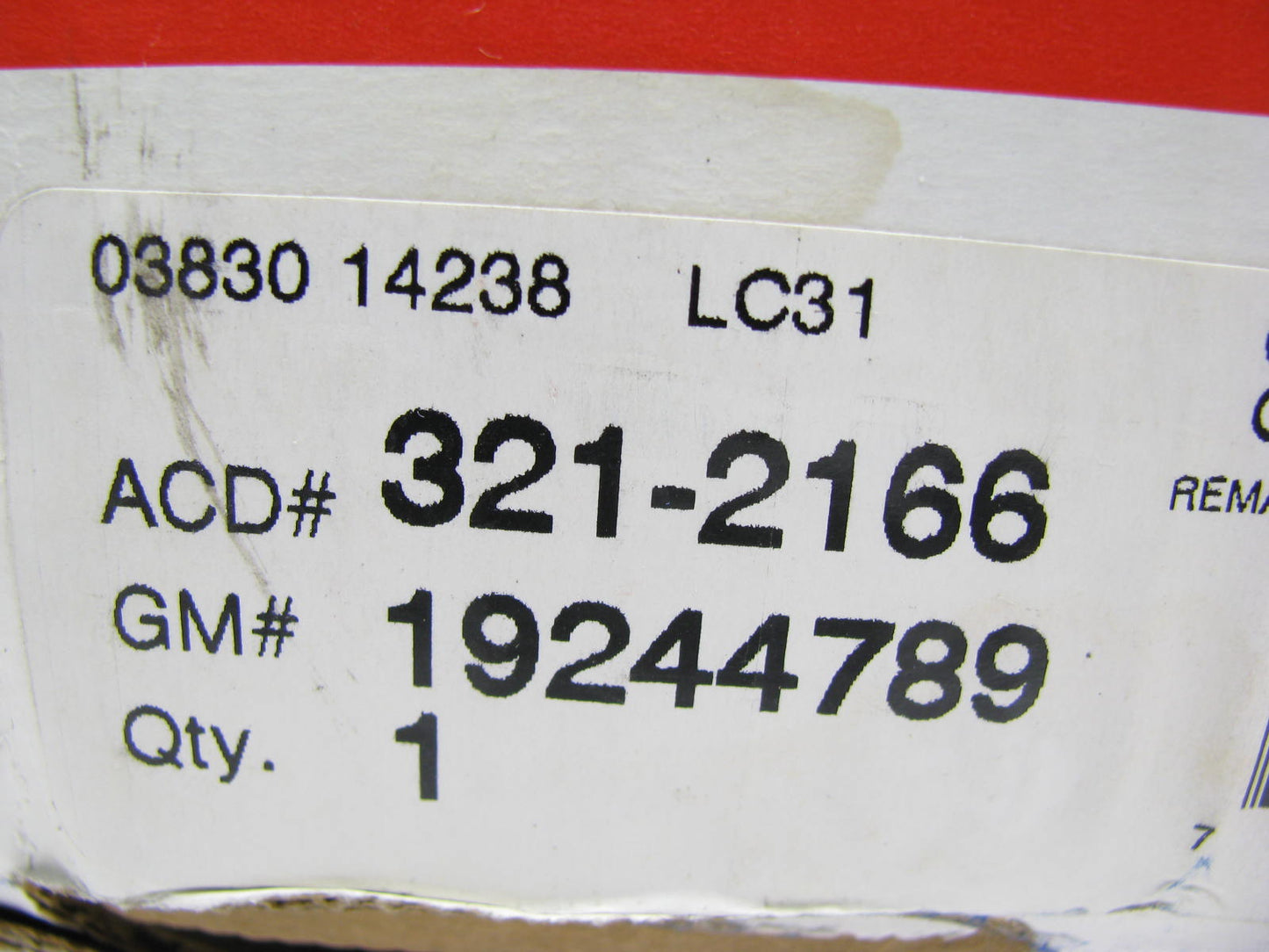 REMAN Acdelco 321-2166 Alternator - 105 Amp - 2000 Chevy Astro, Safari 4.3L V6