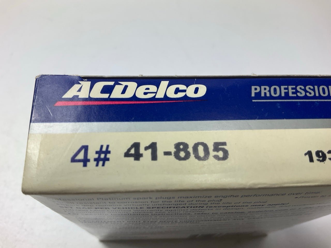 (4) Acdelco 41-805 Double Platnium Ignition Spark Plug