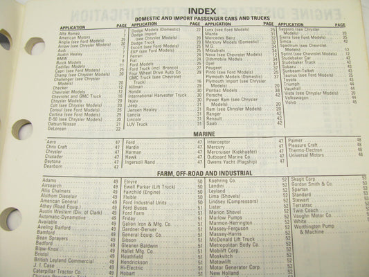 Acdelco 43A-100 Mechanical & Electric Fuel Pump Application Catalog 1989 #604