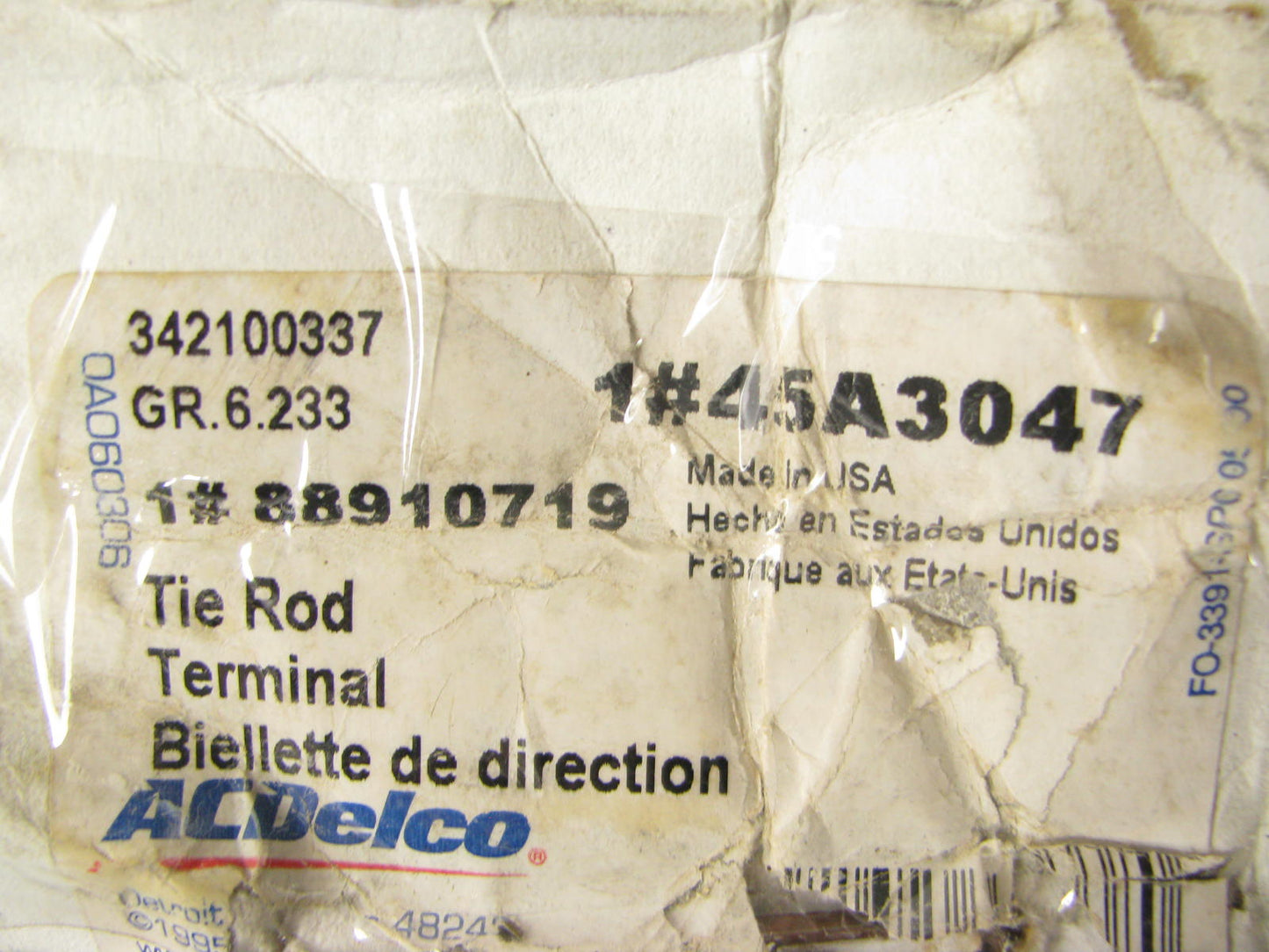 Acdelco 45A3047 Steering Drag Link For 1992-2002 Ford E-150 Econoline